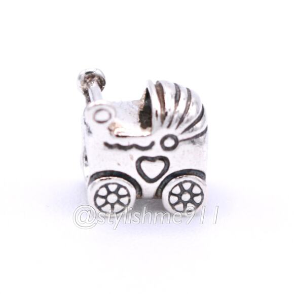 Authentic PANDORA Baby Carriage Charm - Picture 9 of 11